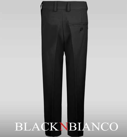 Boys Black Formal Slacks Pants