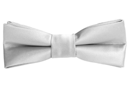 Black n Bianco Boys' Silver Slim Bow Tie