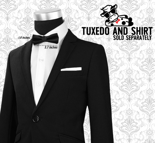 Black n Bianco Tuxedo with a Modern Bow Tie