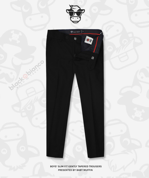 Black n Bianco Baby Muffin Slim Fit Trousers