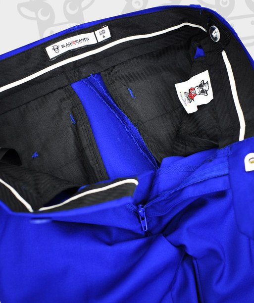 Adjustable Waist Dress Pants for Kids and Boys in Royal Blue