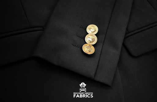 Boys Custom Gold Buttons Blazer in Black by Black n Bianco