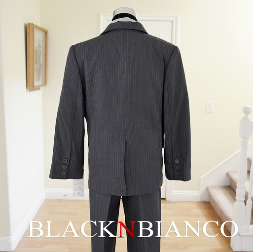 Gray Pinstripe Suit for Boys and Teens
