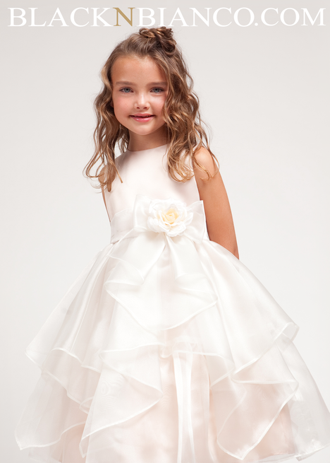  Ivory Flower Girl Skirt Easter Party Dress Black N Bianco