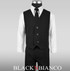 Boys Modern Black Vest Suit.