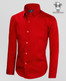 Boys Red Long Sleeve Dress Shirt. Sateen Material.