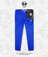 Blue Slim Fit Trousers Flat Front Slacks for Kids and Boys