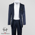 Black n Bianco Modern Slim Fit Windowpane Suit