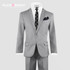 Boys Rosefia Slim Fit Suit in mid Gray By Black n Bianco