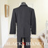 Gray Pinstripes Boys Suit with dark gray tie Black N Bianco