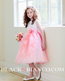 Layered Flower Girl Dress in white and Coral 