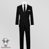Black N Bianco Signature Boys Slim Fit Black Suit with Slim Tie.