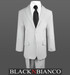 Boys Modern Light Grey Suit with a matching Black Tie