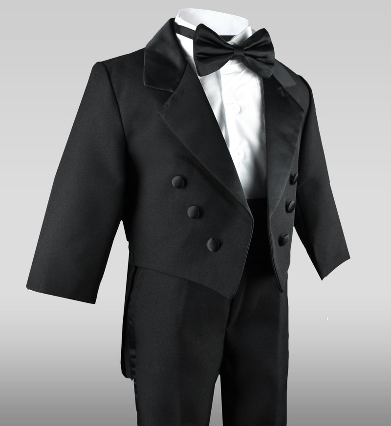 Baby Boys Wedding Tuxedo for Ring Bearers Black N Bianco