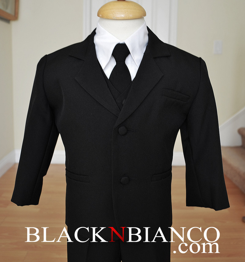 Boys Toddlers Black Suit BlackNBianco