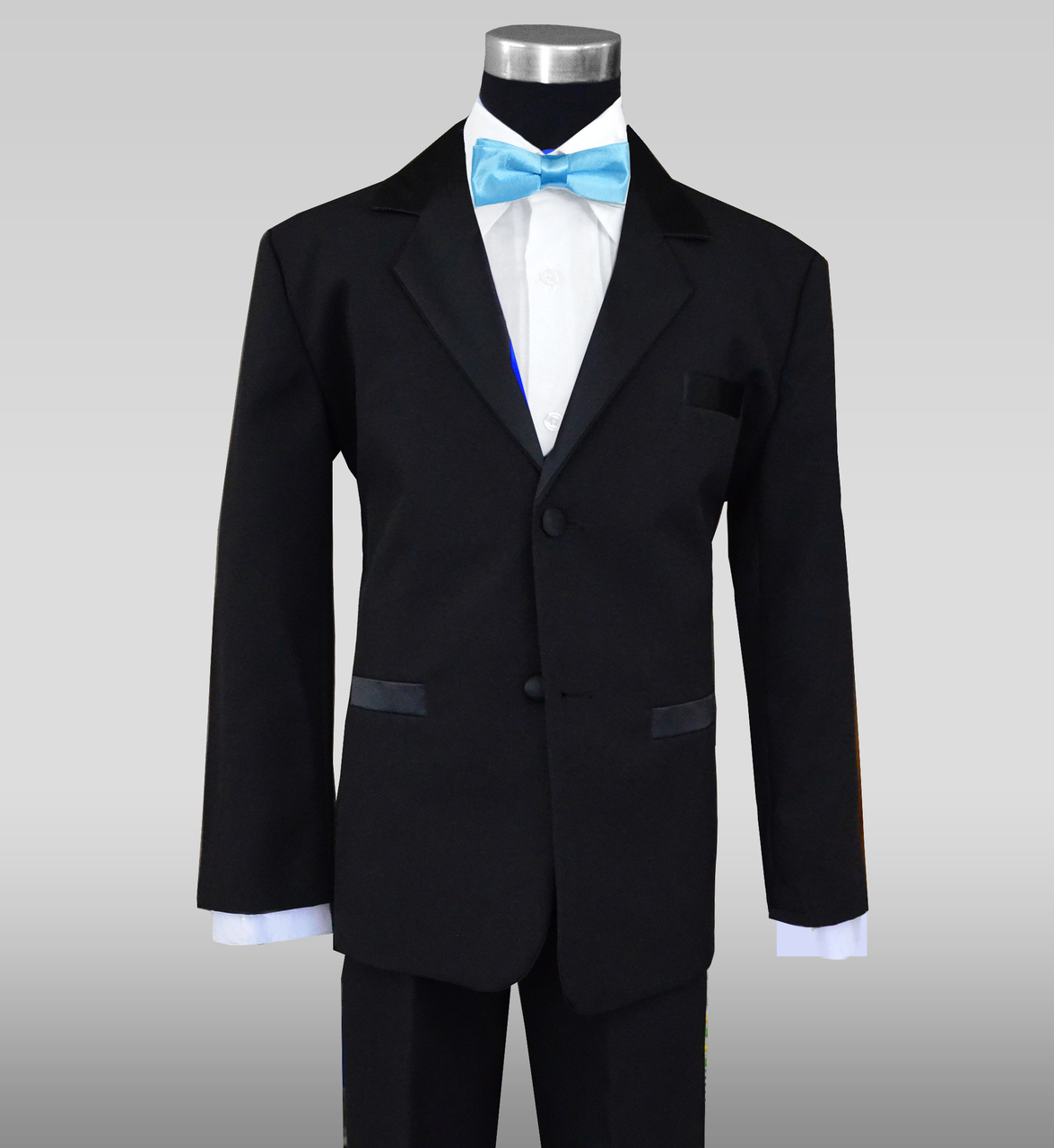 blue and black wedding tuxedo