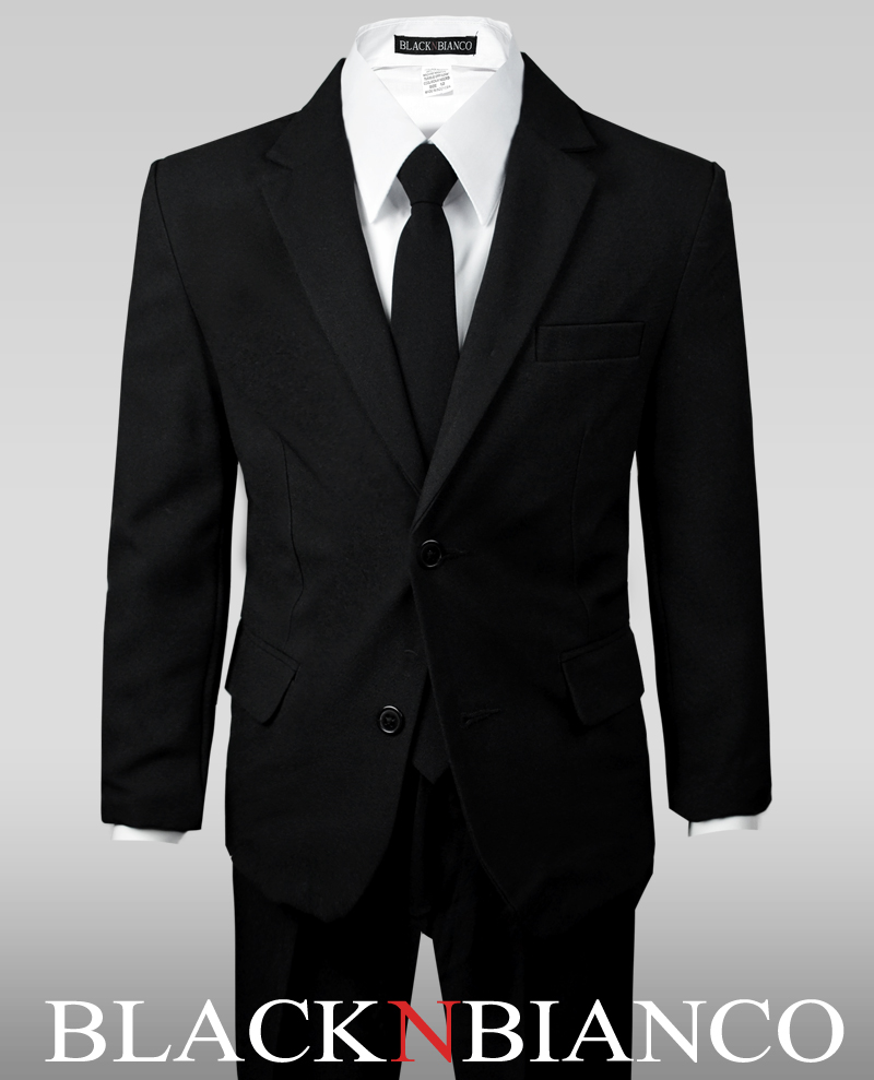 Buy Calvin Klein Kids Boy's Bi-Stretch Suit (Big Kids) Black Suit at  Amazon.in