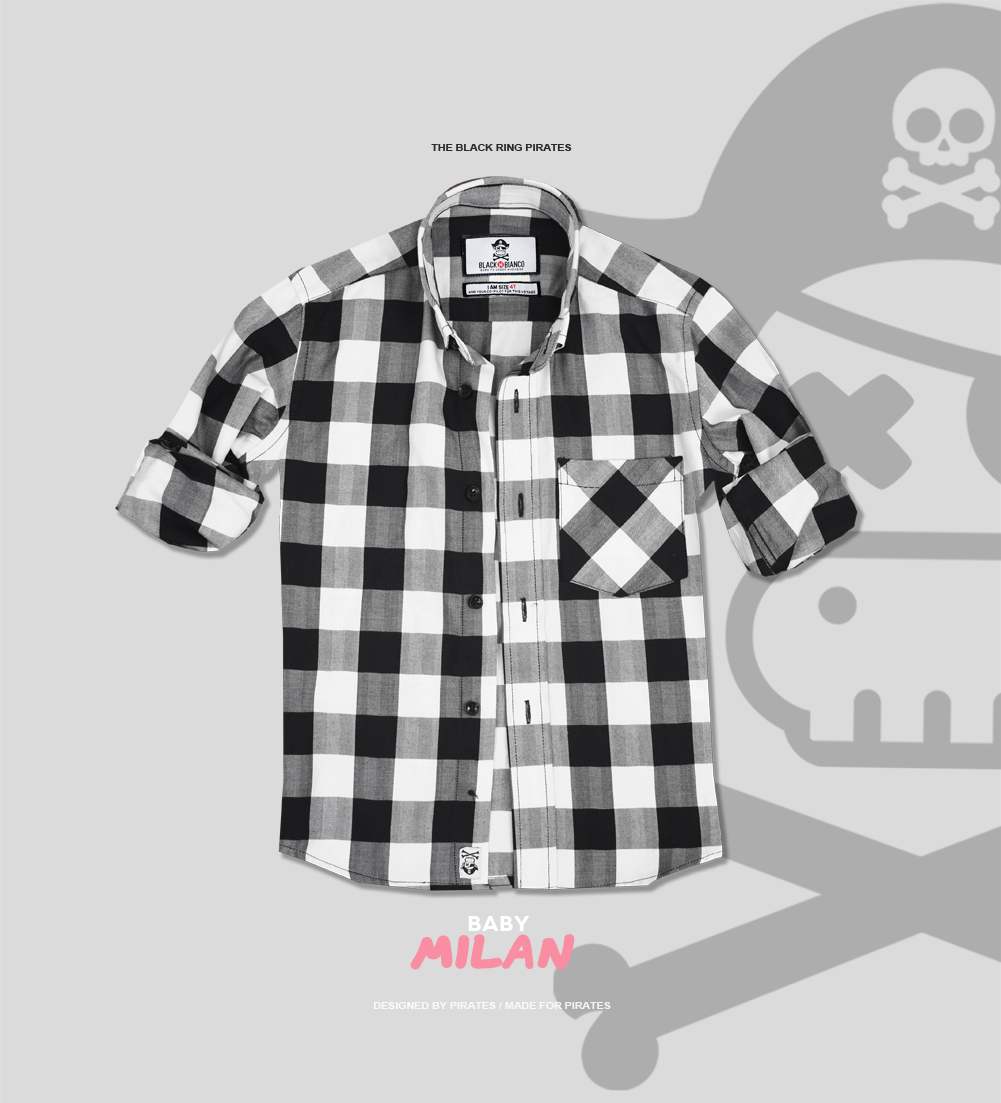 baby boy black and white checkered shirt