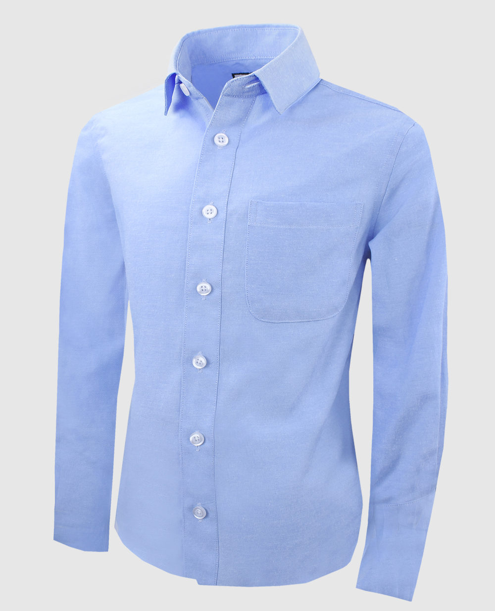 knee length dresses for ladies Oxford Cotton Long Sleeve Shirt – Original Penguin US main image 0