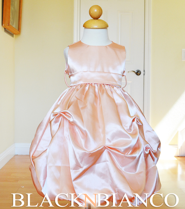 peach wedding pretties for romantic weddings flower girl dress