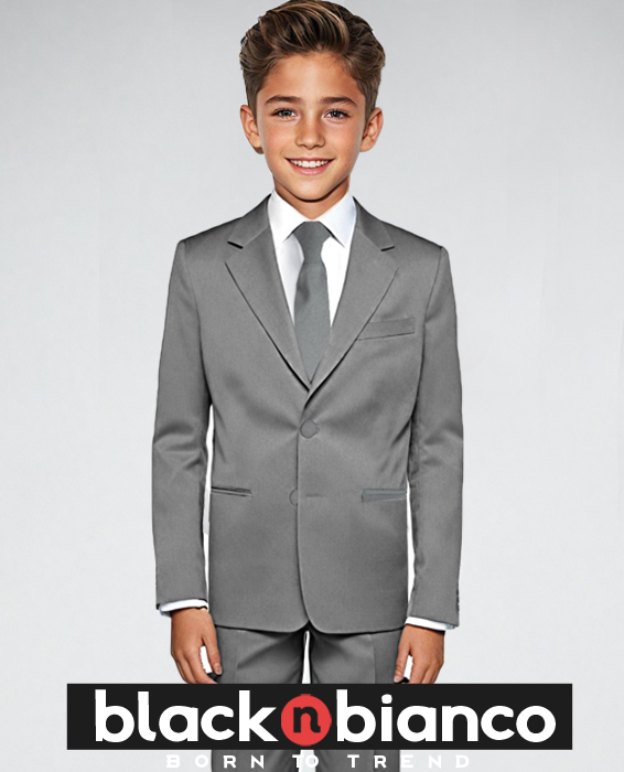 kids grey suit