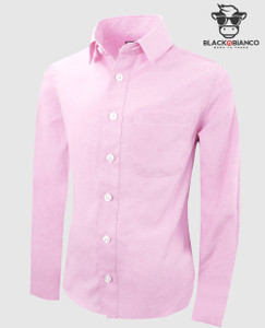 Black n Bianco Boys Sophia Pink Oxford Dress Shirt