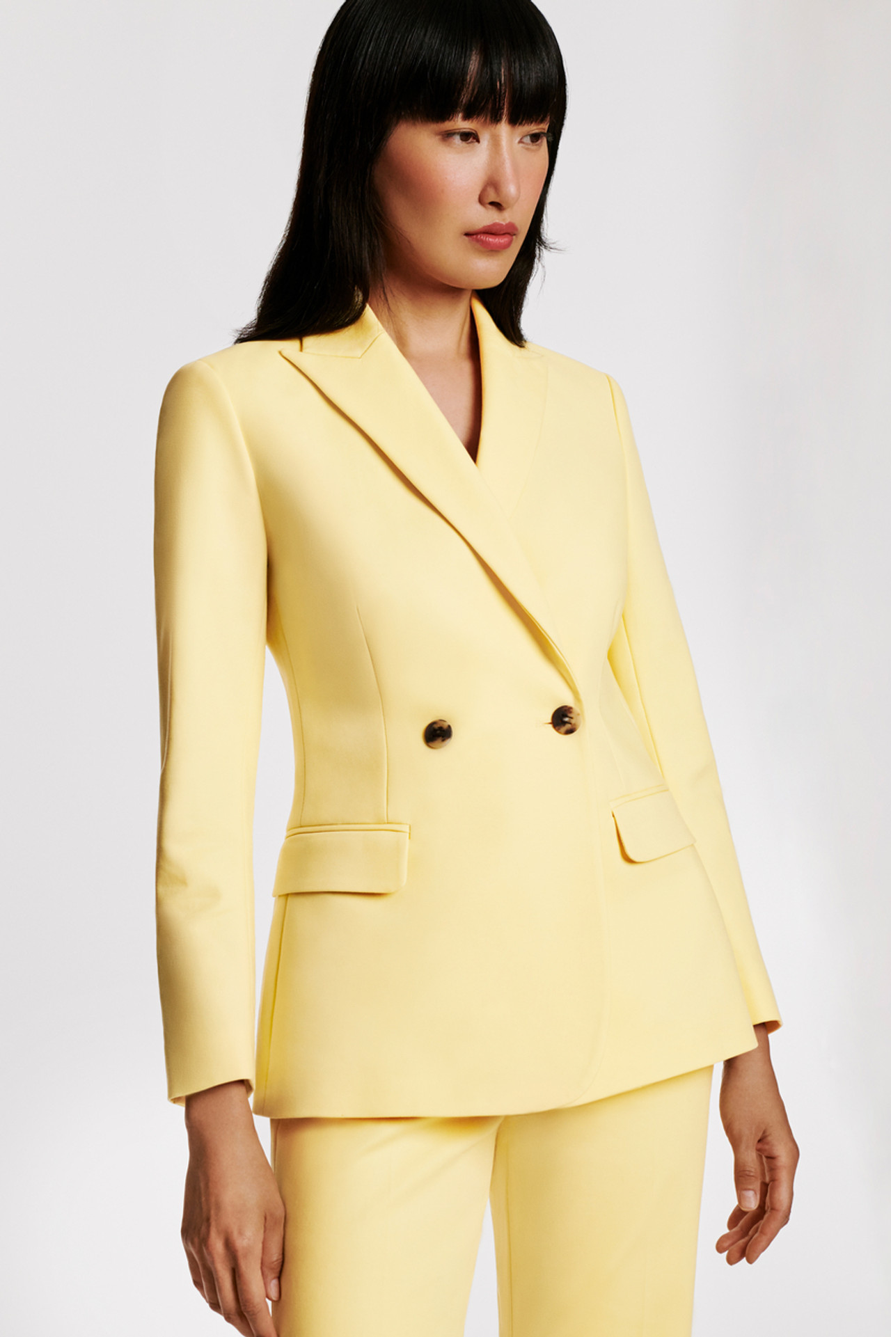 Alvely Dress Meadow Yellow Sculpt Stretch Crepe - Welcome to the Fold LTD