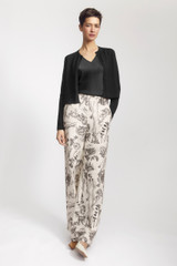 Paros Knitted Cardigan Black Silk Blend