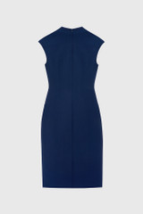 Alura Dress French Navy Stretch Tailoring
