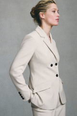 Abbeville Jacket Stone Stretch Tailoring