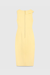 Alvely Dress Meadow Yellow Sculpt Stretch Crepe