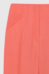 Esme Slim-Leg Trousers Coral