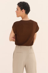 Lorne Knitted Top Chocolate