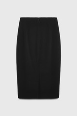 Clever Crepe Pencil Skirt Black