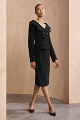 Clever Crepe Pencil Skirt Black Clever Crepe Pencil Skirt Black