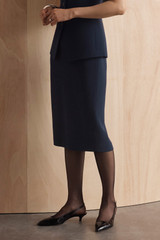 Clever Crepe Pencil Skirt Navy Clever Crepe Pencil Skirt Navy