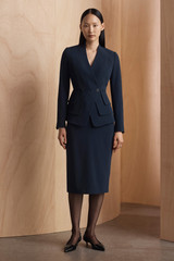 Clever Crepe Pencil Skirt Navy Clever Crepe Pencil Skirt Navy