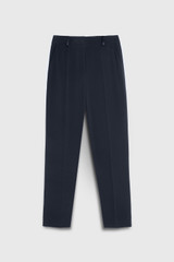 Clever Crepe Slim-Leg Trousers Navy Clever Crepe Slim-Leg Trousers Navy