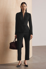 Clever Crepe Slim-Leg Trousers Black Clever Crepe Slim-Leg Trousers Black