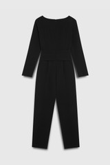 Clever Crepe Lugano Slim-Leg Jumpsuit Black