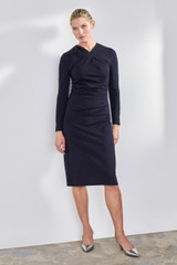 Belgravia Dress Navy Stretch Ponte