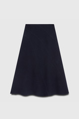 Ciano Skirt Navy Boiled Wool