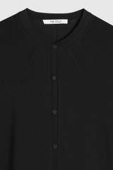 Raleigh Cardigan Black Stretch Knit