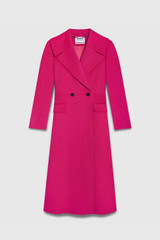 Belstone Coat Cerise Pink Wool Cashmere