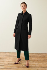 Clerkenwell Coat Black Wool Blend