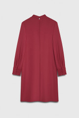 Farringdon Dress Cranberry Red Wool Crepe Farringdon Dress Cranberry Red Wool Crepe