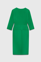 Alina Midi Dress Bright Emerald Stretch Tailoring