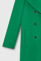 Knightley Maxi Coat Bright Emerald Wool Cashmere Blend