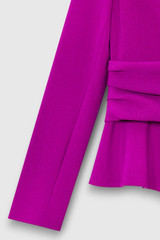 Belleville Top Violet Stretch Tailoring