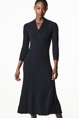 Tula Dress Navy Stretch Knit